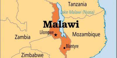 Kart лилонгве Malavi