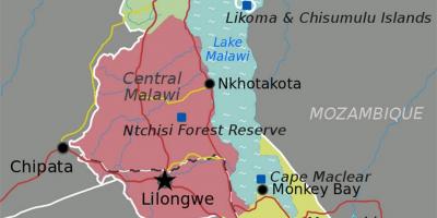 Kart göl Malavi Afrika